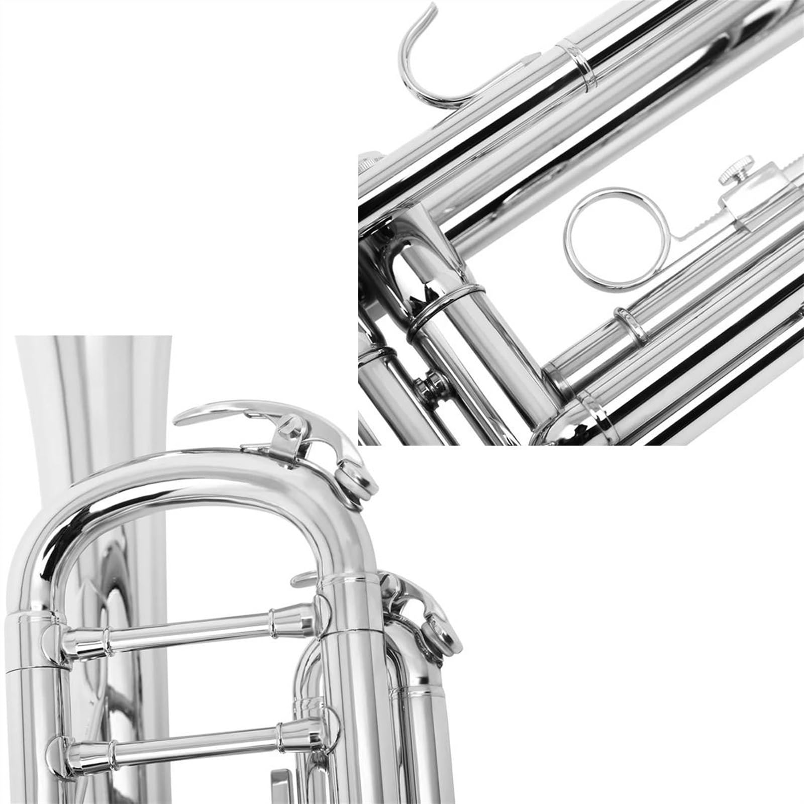 Amazon.co.jp: ランペット シルバー Bb 標準トランペットセット真鍮